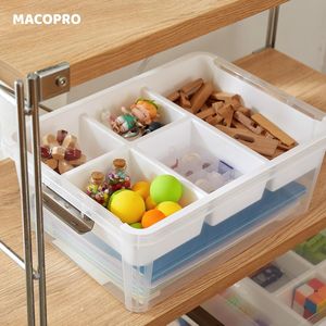 Contenitore di Stoccaggio in Plastica Trasparente da 17 QT con Vassoio Rimovibile per Organizzare Perline e Materiali per Artigianato - Product Image 4