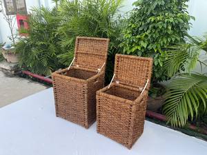 Coffret de 2 boîtes écologiques en jonc de mer brun - Product Image 4