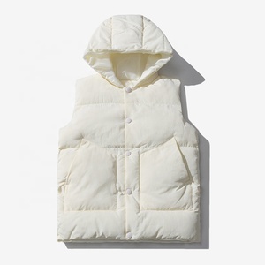 2022 unisexe Logo personnalisé gilet rembourré réversible imperméable et respirant Style décontracté avec fermeture à glissière mode d'hiver - Product Image 6