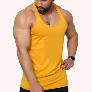 Custom Logo Size Color <b>Mens</b> Breathable Knitted Casual Tank Tops 100% Cotton Fitness Sportswear Sleeveless <b>Singlet</b> - Product Image 5