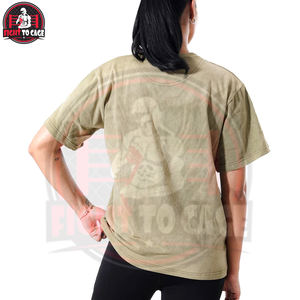 Nueva Llegada: Camiseta Vintage con Logo Personalizado, Lavado Ácido, para Mujer, Oversize, Hombros Caídos, Estilo Urbano, Algodón Lavado, Efecto Desgastado - Product Image 3