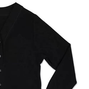 Suéter Cárdigan Personalizado para Hombre, 100% Lana Merino, Cuello en V, Manga Larga, Tejido Liso, con Botones, Cierre de un Solo Pecho - Product Image 4