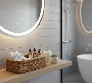 Cesta rectangular de ratán natural tejida a mano, organizador multiusos de mimbre para baño, cocina, sala de estar, de Vietnam. - Product Image 4