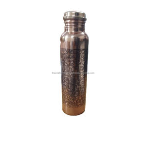 Personalized <b>Water</b> <b>Bottle</b> for Males & Females Good for Health Copper <b>Bottle</b> <b>Custom</b> Logo Print Ayurvedic Approved Copper <b>Bottle</b> - Product Image 1