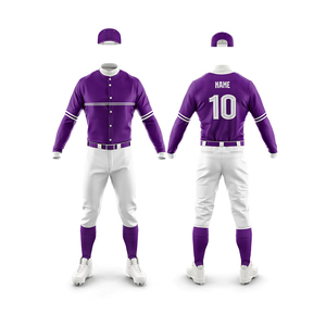 Personalized High Quality Printed Breathable 100% Polyester <b>Baseball</b> Uniforms Hot Selling Wholesale for Adults - Product Image 4