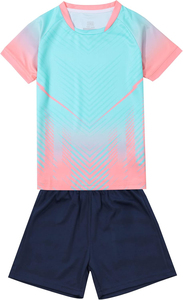 Ensemble d'uniformes de football personnalisés pour jeunes - Maillot de football dégradé jaune fluo - Tenue de sport à séchage rapide pour l'entraînement des équipes de jeunes - Product Image 5