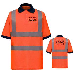 Camiseta Polo de Alta Visibilidad Reflectante para Hombre, Manga Corta, Cuello en Contraste, Logotipo Personalizado, Ropa de Trabajo de Seguridad - Product Image 2
