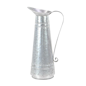 Jarra de Metal Decorativa Clásica para Regar Plantas, Maceta Galvanizada para Plantas de Interior y Exterior, Florero Grande de Estilo Antiguo, Adorno para el Hogar - Product Image 1