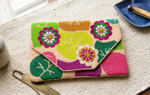 Handmade Beaded Clutch Bag Floral Embroidered <b>Envelope</b> Purse Chain Strap Party Evening Handbag <b>Gift</b> - Product Image 4