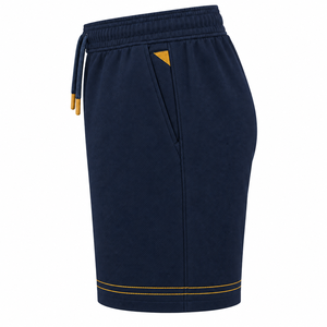 Shorts Bermuda pour Homme Bleu Marine avec Cordon de Serrage, Poches, Respirant, en Polyester Tricoté, Vêtement Décontracté - Product Image 3