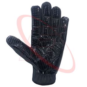 Guantes de cuero mecánico antivibración de Pakistán Guantes antideslizantes a prueba de viento en color negro Resistente al agua Arbeitshandschuhe - Product Image 2
