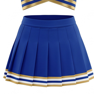 Ensemble d'uniformes de pom-pom girl pour adultes MALUZA INDUSTRIES, personnalisés par sublimation, respirants, en spandex/polyester, avec hauts et jupes - Product Image 3