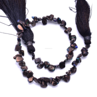 Opale de feu d'Éthiopie naturelle Welo, perles faites à la main de qualité supérieure, copeaux lisses et polis pour la fabrication de bijoux