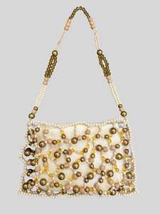 กระเป๋าคลัทช์ปักลูกปัดลายดอกไม้ งานฝีมือประณีต ดีไซน์ซับซ้อน กระเป๋าถือผู้หญิง - Product Image 6