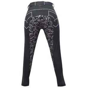 Pantalones de equitación de tela fina y transpirable de verano, de alta elasticidad, para un mejor rendimiento de movimiento. - Product Image 5