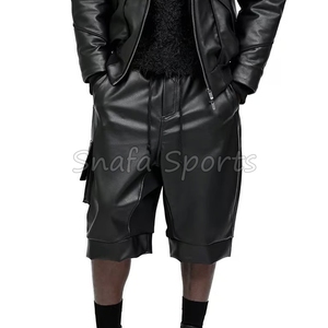 กางเกงขาสั้นแฟชั่นสตรีทแวร์หนังแท้คุณภาพพรีเมียมสำหรับฤดูร้อน ขายส่งและรับสั่งทำ - Product Image 5