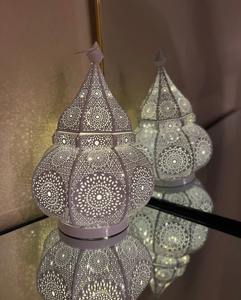 Linterna Blanca para Ramadán y Eid, Hecha a Mano en Hierro, Ecológica, Duradera, Decoración Islámica para el Hogar, Proveedor OEM Personalizado - Product Image 5