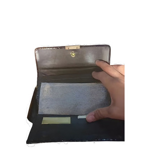 Stunning Textured Hide Envelope Clutch Flap Lock Closure Checkbook <b>Long</b> <b>Wallet</b> <b>For</b> <b>Men</b> Modern Urban Business Style Fashion - Product Image 2