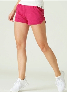 Shorts de Punto Rosa para Mujer, Cintura Media, Elásticos, Transpirables, Deportivos, Corte Regular, con Bolsillos - Product Image 6