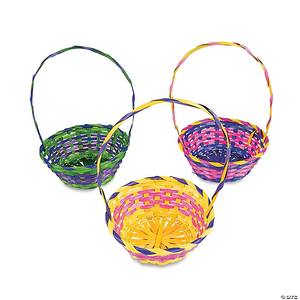 Panier cadeau en bambou naturel le plus vendu avec poignée, organisateur de rangement tissé à la main pour fruits, emballage cadeau, décoration intérieure - Product Image 1