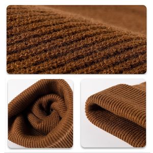 Custom Merino Wool Knitted Beanie Lightweight Winter <b>Hat</b> Private Label OEM ODM Premium Knit <b>Cap</b> Wholesale Fashion - Product Image 3