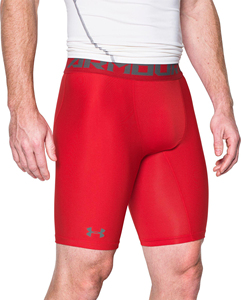 Shorts de compression noirs pour hommes, taille haute, longueur capri, séchage rapide, style sportif, taille élastique, tricotés en Spandex et Nylon - Product Image 5
