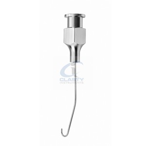 Cánula de irrigación con gancho Binkhorst 22G, instrumento de irrigación quirúrgica oftálmica de acero inoxidable, herramienta reutilizable para microcirugía ocular - Product Image 5
