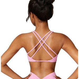 Custom OEM ODM Women Criss Cross Sports Bra Twist Front Quick Dry Yoga Fitness Gym Activewear Wholesale Top - Product Image 3