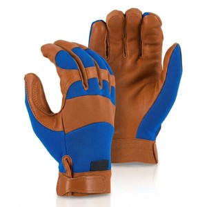 Gants de travail de haute performance à paume en cuir synthétique, dos en Spandex, doigts renforcés, pour le marché américain - Product Image 2