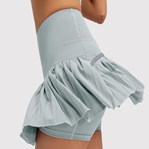 Faldas de tenis plisadas deportivas personalizadas para mujer, las más vendidas, con pantalones cortos, cintura natural, ecológicas, transpirables para deportes, acolchadas - Product Image 5
