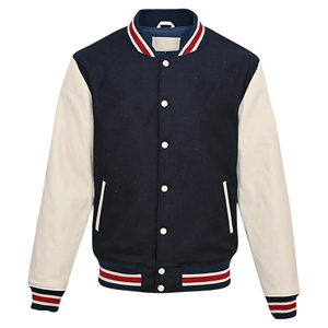 Fashionable <b>Men's</b> Breathable Varsity Winter <b>Jacket</b> with <b>Long</b> Sleeves and Eco-Friendly Logo - Product Image 1