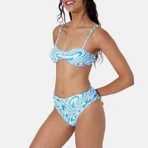 Conjunto de Bikini Personalizado con Logotipo Impreso, para Mujer, Invierno, 100% Nailon, Espalda Descubierta, Corte Regular, Transpirable y de Secado Rápido - Product Image 6