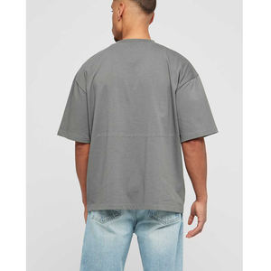 Camiseta Holgada de Manga Corta para Hombre, Color Sólido, con Adhesivo Personalizado, Nueva Llegada, Camisetas Extra Grandes para Hombre - Product Image 2