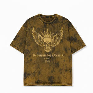 เสื้อยืดทรงวินเทจสำหรับผู้ชาย ผ้าฝ้ายเนื้อนุ่ม ระบายอากาศได้ดี ทรงหลวม ใส่สบาย เหมาะสำหรับใส่ลำลองทุกวัน - Product Image 5