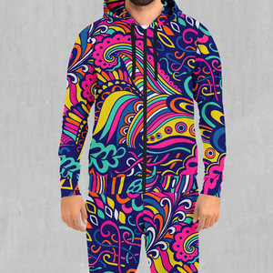 Conjunto Deportivo de Alta Calidad para Hombre, en Algodón Puro, para Entrenamiento, Jogging, con Chaqueta Cortavientos y Sublimación - Product Image 5
