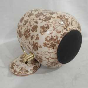 Matka de cobre con diseño floral y detalles dorados de Indian Export International - Product Image 6