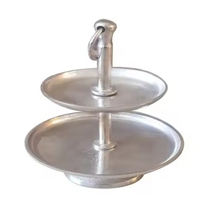 Support à gâteau en métal artistique, plateau de présentation de gâteau, plateau de service pour desserts, décoration de table pour événements - Product Image 2