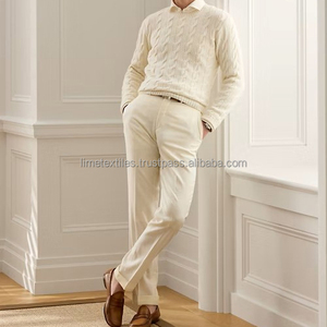 New <b>Men</b> Lazy Loose Fit Long Sleeve Solid Pullovers Winter <b>Turtleneck</b> Cable Knit Anti-Wrinkle Wool/Acrylic <b>Sweater</b> - Product Image 6