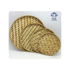 Bandeja de Bambú de Calidad Premium, Acabado Higiénico, Material Resistente, Perfecta para Servir Comida y Organizar Objetos, Mejora el Estilo - Product Image 1