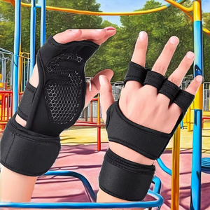Nouveaux gants de musculation demi-doigts de qualité supérieure pour l'entraînement croisé en extérieur, avec sangles de poignet réglables - Product Image 6