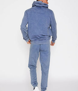 Survêtement vintage délavé à l'acide pour homme, coupe courte, effet soleil, respirant, streetwear, impression numérique, poids lourd, grandes tailles - Product Image 6