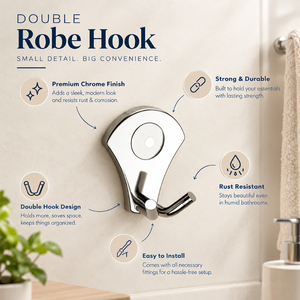 Gancho para Bata de Acero Inoxidable de Primera Calidad, Montado en la Pared, para Toallas, Abrigos, Ropa, Cocina, Baño, Dormitorio, Almacenamiento en Puerta - Product Image 5