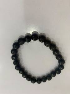 Pulsera de cuentas de obsidiana negra natural de 8 mm, clásica, unisex, regalo, protección psíquica, características de conexión a tierra, gemas. - Product Image 3