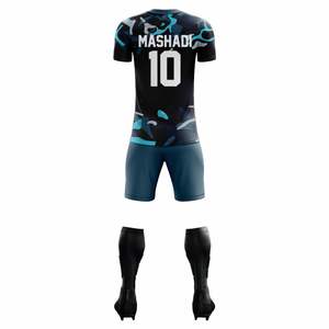 Nouvelle conception, uniforme de football unisexe personnalisé, maillots de football personnalisés, tenue de football, vêtements de sport respirants, imprimés, manches courtes - Product Image 3