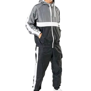 Conjunto Deportivo Personalizado para Hombre, Chaqueta Cortavientos de Nailon de Color Sólido, Traje Deportivo con Cierre Completo para Adultos - Product Image 1