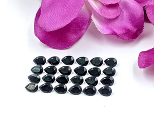 Spinelle noire naturelle de qualité AAA, taille poire facettée, 7*5 mm, pierre précieuse 100% naturelle pour la fabrication de bijoux, prix de gros - Product Image 5