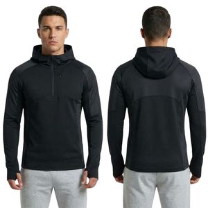 <b>Black</b> White Raglan <b>Mens</b> Gym <b>Hoodie</b> Cotton Poly Fleece Warm Breathable Relaxed Fit Drawstring Hooded Neck Hoodies - Product Image 4