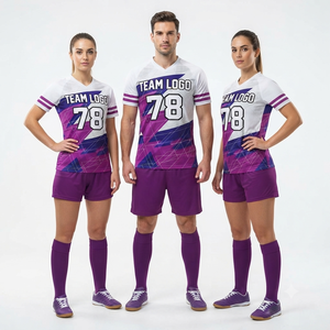ชุดยูนิฟอร์มแฮนด์บอลแบบสั่งทำพิเศษ คุณภาพสูง ชุดเสื้อและกางเกงขาสั้นแบบซับลิเมชั่นเต็มตัว สำหรับฝึกซ้อมและการแข่งขัน - Product Image 5