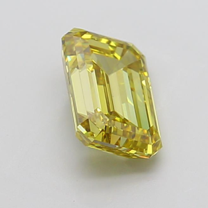 Diamante Cultivado en Laboratorio de Corte Esmeralda, Color Amarillo Intenso de 3.5ct, Claridad VS, Certificado IGI, Diamante Suelto para Joyería - Product Image 4