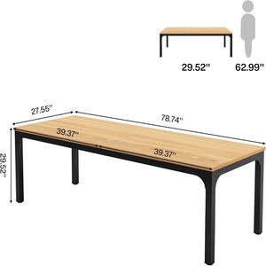 Rectangular Long Administrative Conference <b>Desk</b> for Office Use-Computer <b>Desk</b> - Product Image 5